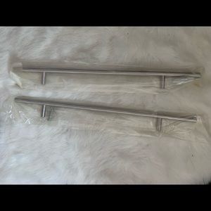 Set of 2 14” Stainless Steel Silver Cabinet Pulls